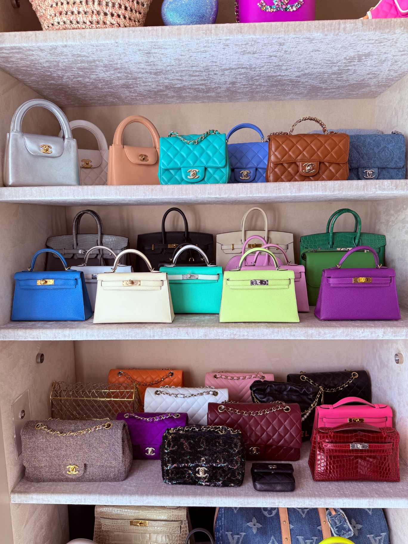 Kelly & Chanel shelves