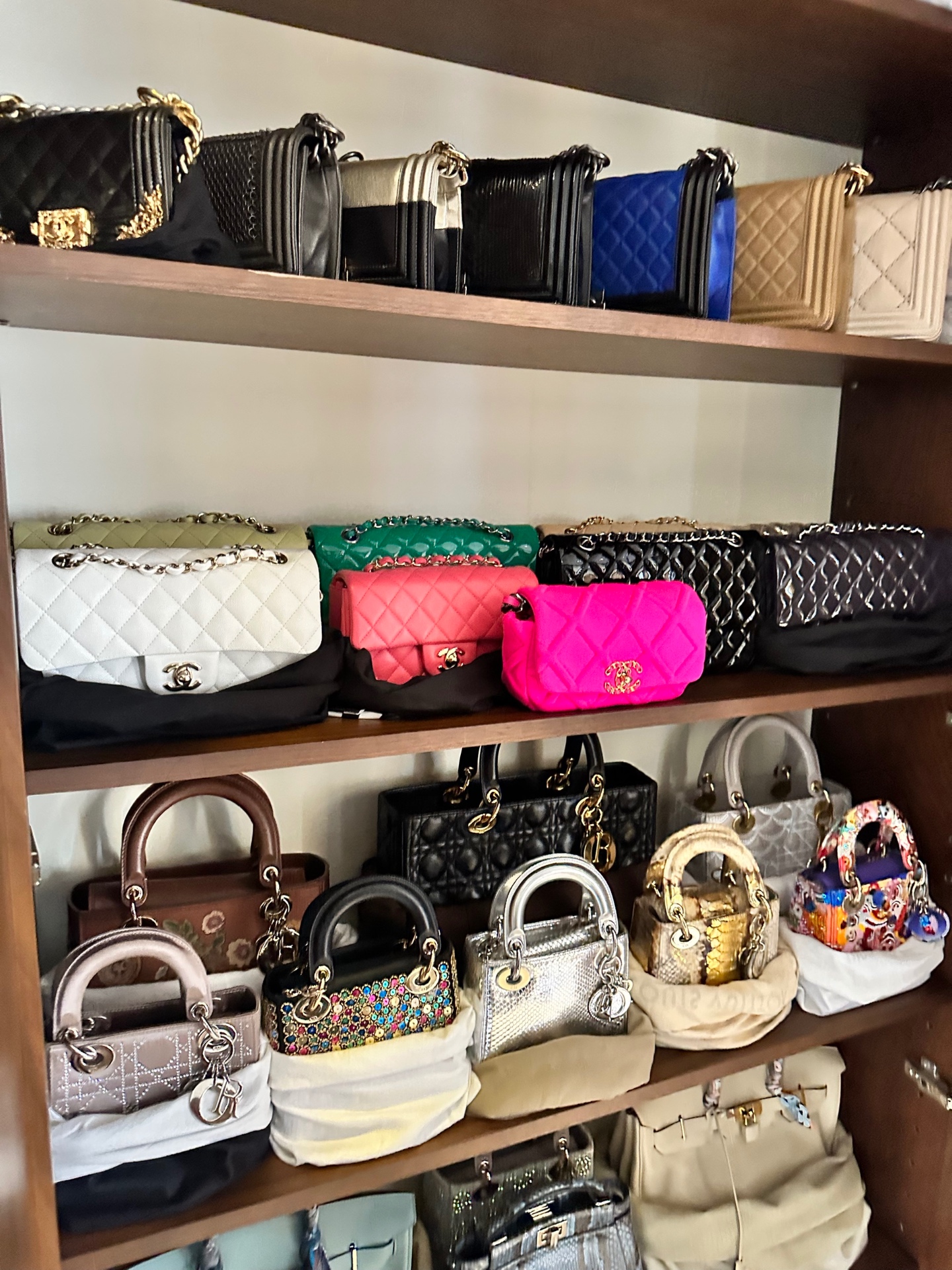 Dior & Chanel wall